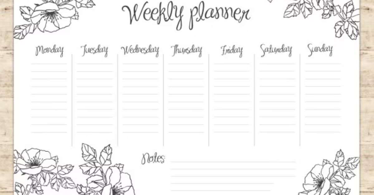 weekly planner